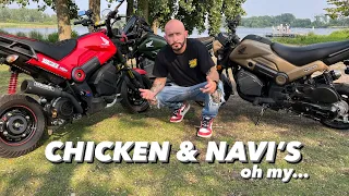 A Sea of Honda Navi’s. Oh, and Chicken.