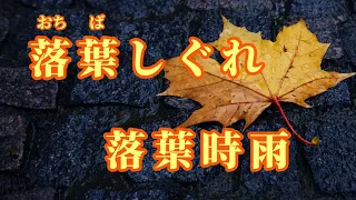 【日語導唱】落葉しぐれ( 落葉時雨 )漢譯+注音+卡拉OK(カラオケ) -演唱: 華Hana