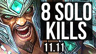 TRYNDAMERE vs SYLAS (MID) | 13/1/7, 8 solo kills, Rank 6 Trynda, Legendary | EUW Challenger | v11.11