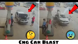 Cng Car Blast Viral Video 😮😥