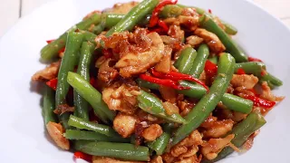 Gak Harus Jago Masak...Simple Enak..Resep Tumis Ayam Buncis