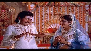 Dr Rajkumar and Jayaprada First Night Super Comedy Scene | Kaviratna Kalidasa Kannada Movie| Balanna
