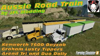 Aussie Road Train Pack | Trailers, Truck and Dolly - JFL Modding - Farming Simulator 19 | Mod Review