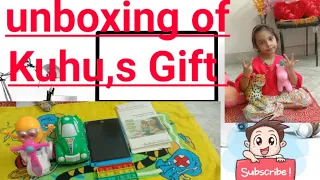 Unboxing of kuhu,s Gifts@MsAbhasharma #youtube #subscribe #like#trending