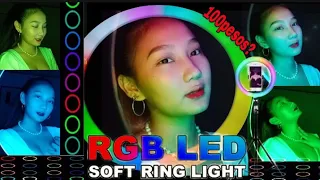 AFFORDABLE RGB LED RING LIGHT w/ TRIPOD! HIGH QUALITY CHEAP PRICE (Unboxing & Review)| Kylie Sampang