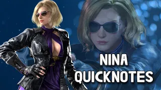 Tekken 8 Nina Quick Notes