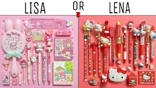 LISA OR LENA 💖 cute school supplies choices