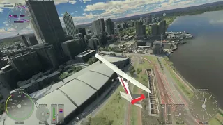 Perth flyover in Microsoft Flight Simulator on Xbox Series X, after World Update VII: Australia