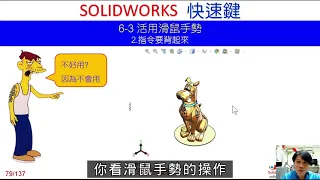 SolidWorks 快速鍵 : 4 滑鼠手勢