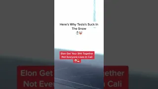 Here’s Why Tesla’s Suck In The Snow ⛄️ 🤡