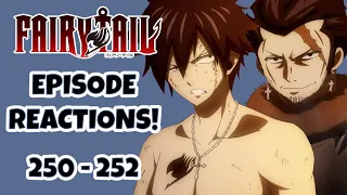 FAIRY TAIL EPISODE REACTIONS!!!  Fairy Tail Episodes 250-252!