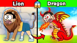 Nobita Can Transform Into Any Animal 😱 || Funny Game 😂