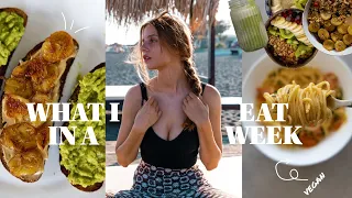 WHAT I EAT IN A WEEK as a vegan nutritionist student *intuitive*