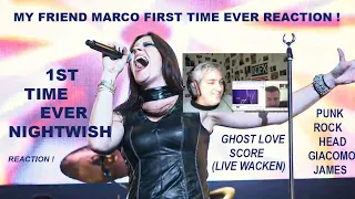 Nightwish Ghost Love Score Live (Wacken reaction) Friend Marco 1ST TIME Punk Rock Head Giacomo James