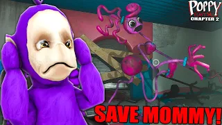 Remove Machine And Save Mommy Long Legs?! | Tinky Winky Plays: Poppy Playtime Chapter 2 (Hacking)
