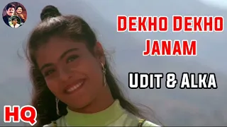 Dekho Dekho Jaanam Hum - Ishq Movie Ajay Devgan, Kajol, Udit Narayan, Alka Yagnik Evergreen Hits.