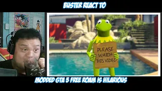 Buster Reaction to @SMii7Y | Modded GTA 5 Free Roam is HILARIOUS