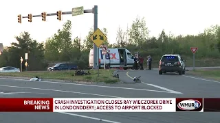 Crash investigation closes Raymond Wieczorek Drive in Londonderry; access to airport blocked