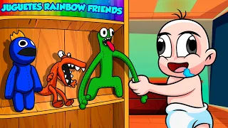 COMPRE JUGUETES DE LOS RAINBOW FRIENDS 😂 BEBE NOOB COMPRA JUGUENTES en MINECRAFT