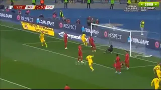 Первый гол украинцев ворота Португалии