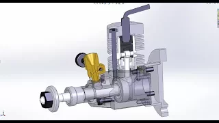 AE 0.1CC Diesel Engine in Solidworks