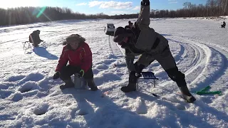 Чебак, Кунджа, Голец - Сахалин, село Буюклы, река Поронай - 31 марта 2018 г.