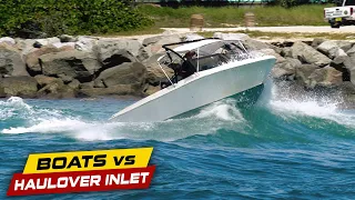 IS THIS BOAT TOO SMALL FOR THESE WAVES? | Boats vs Haulover Inlet