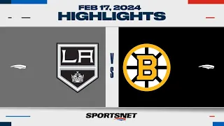 NHL Highlights | Kings vs. Bruins - February 17, 2024