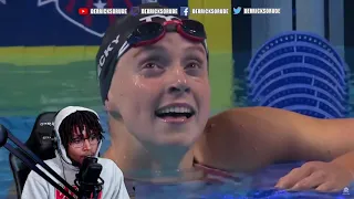 Katie Ledecky wins 800m free final at Olympic Trials with a 15-year-old phenom right behind REACTION