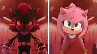 SONIC Movie 2 OLD Design VS NEW Design (SHADOW VS AMY 3)