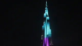Бурдж Халифа в Дубае 2018 - лазерное шоу!