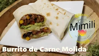 Como preparar El Burrito mas Facil y Rico de Carne Molida del Mundo - Novateando en la Cocina 4k