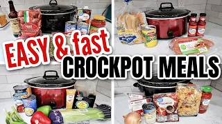 4 EASY SLOW COOKER MEALS | FAST CROCKPOT MEALS ON A BUDGET | FRUGAL FIT MOM