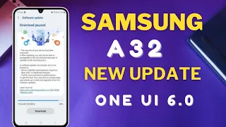 Samsung A32 November New update| Android 14 One UI 6.0🤔