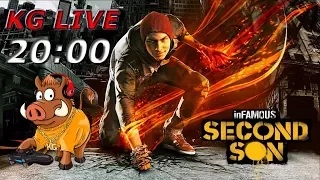 Прохождение Infamous: Second  Son (Второй сын)Стрим на русском  на #PS4LIVE - Часть 1