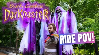 Darkoaster On RIDE Footage | POV | Busch Gardens Williamsburg