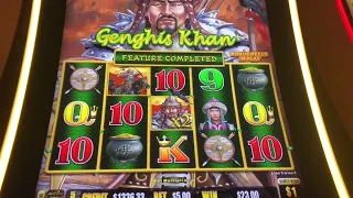 Dragon Link Slot Machine 🐲🖇️🎰| Genghis Khan Casino Session ⚔️