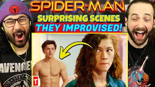 SPIDER-MAN | Surprising IMPROVISED SCENES You Thought Were Real - REACTION!! (MCU)