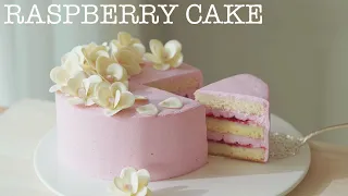 Raspberry Cake 🌸Chocolate Cherry blossom/라즈베리 생크림케이크 🌸벚꽃초콜릿