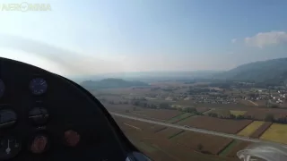 Skyleader 200 takeoff from Montalto Dora