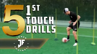 ⚽️5 First Touch Drills⚽️ | Improve your touch | Joner Football