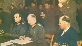 German Surrender Ceremony VE Day Reims, France May 7 1945