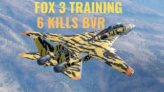 BVR TRAINING || 6 Kills F-14B Tomcat || War Thunder Gameplay