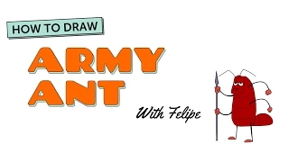 How to Draw A Cartoon Ant: Army Ant