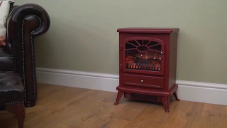 Focal Point ES2000 Burgundy Electric Stove | Screwfix
