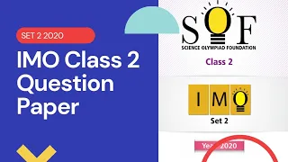 IMO class 2 2020 SET 2 Question Paper/international Olympiad/maths olympiad/class 2 Olympiad