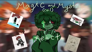 Magic and mystery/coil React to Dazai// Part 1/2// GACHA//BLOOD WARNING// BAD//CRINGE//RUSHED