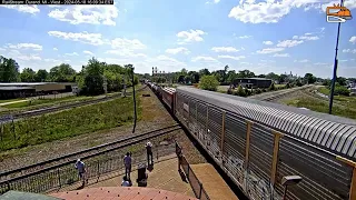 WEST VIEW #5/18/24 Of A CN #M39731 WB Train Long-haul Manifest Of Mixedfreight Leading With CN Doubl