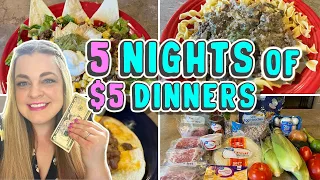 Grocery Budget Challenge 5 Nights of $5 Dinners | $25 Total Budget for 2 Adults & 1 Toddler