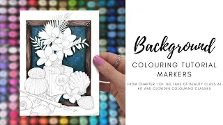 Coloring Backgrounds with Copic + Alcohol Markers